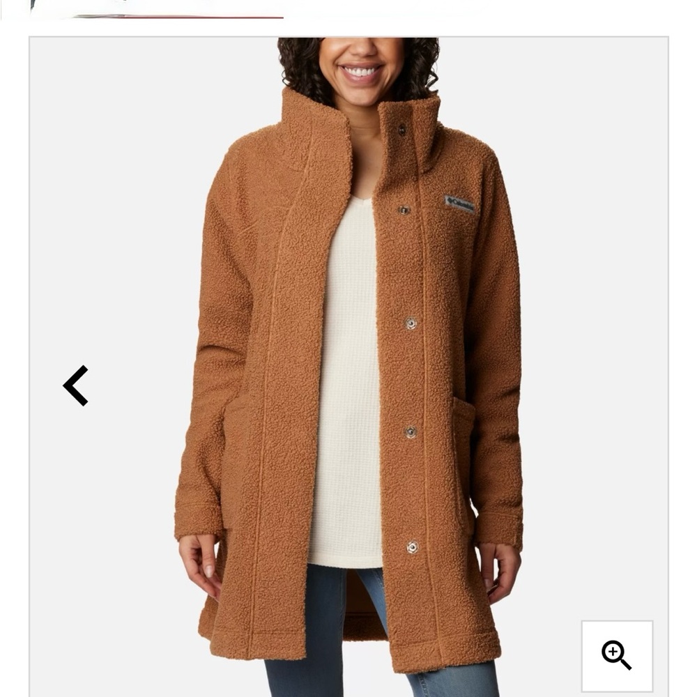 Columbia Tan Teddy Jacket Cozy Outerwear